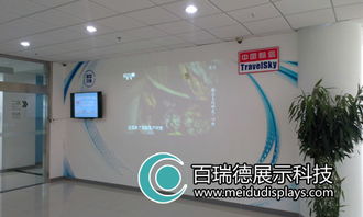 北京百瑞德攜手中國(guó)航信打造多媒體互動(dòng)展示墻，圖文設(shè)計(jì)彰顯科技魅力